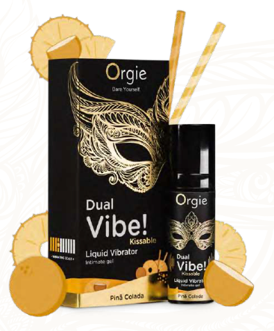 DUAL VIBE! PINÃ COLADA KISSABLE LIQUID VIBRATOR